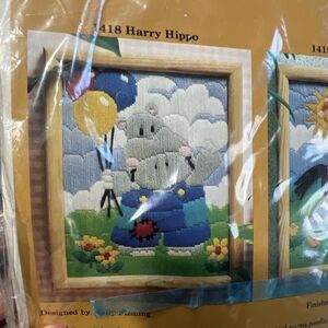 Creative Circle Stitch Embroidery kit︱Harry Hippo #1418︱New